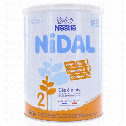 NESTLE Nidal Lait de Suite 2&egrave;me &acirc;ge 800g