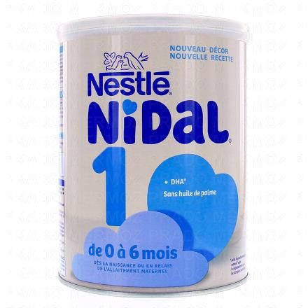 NESTLE Nidal Lait 1er age 0-6 mois 800g