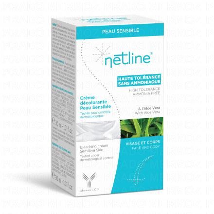 NETLINE Cr&egrave;me d&eacute;colorante peau sensible 2 tubes 30ml