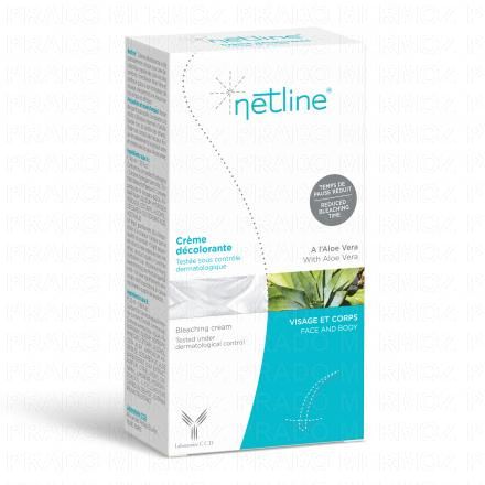 NETLINE Cr&egrave;me d&eacute;colorante peau sensible: cr&egrave;me d&eacute;colorante tube 40ml + cr&egrave;me activatrice &agrave; reconstituer tube 20ml
