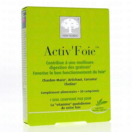 NEW NORDIC Activ' Foie 30 comprim&eacute;s
