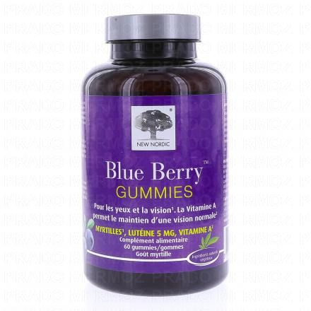 NEW NORDIC Blue Berry Yeux et Vision x60 Gummies