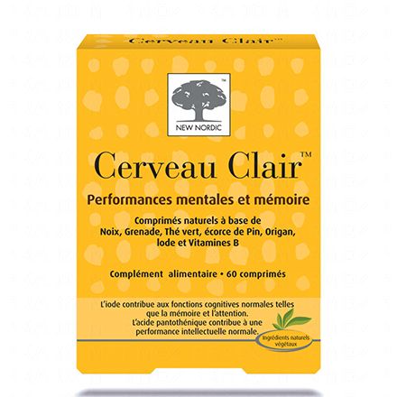 NEW NORDIC Cerveau clair 60 comprim&eacute;s