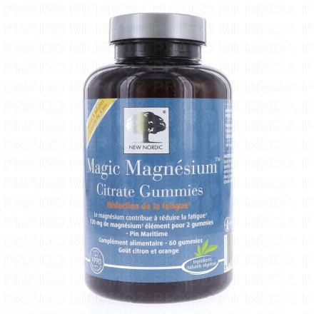 NEW NORDIC Magic Magn&eacute;sium Citrate 60 gummies