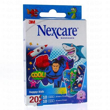 NEXCARE Pansements Happy Kids (20 pansements héros)