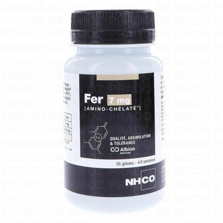 NHCO Minéraux amino-chelates - Fer 7mg (56 gélules)