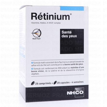 NHCO Sant&eacute; - R&eacute;tinium Sant&eacute; des yeux 28 comprim&eacute;s + 28 capsules