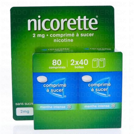 NICORETTE Menthe Intense 2 mg x80 Comprimés à Sucer