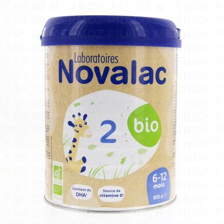 NOVALAC Bio Lait de suite 2&egrave;me &acirc;ge 800g
