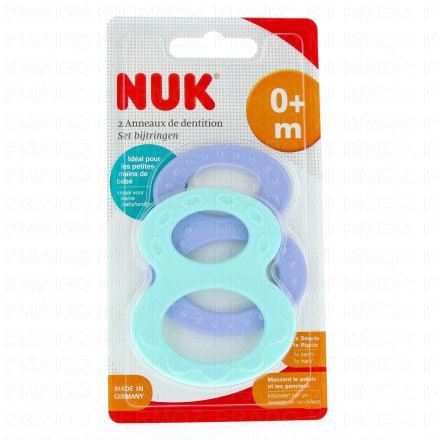 NUK Anneau de Dentition x2 +0mois