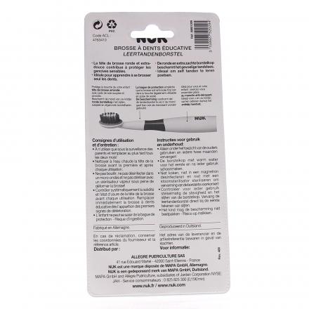 NUK Brosse &agrave; dents &eacute;ducative 12-36m