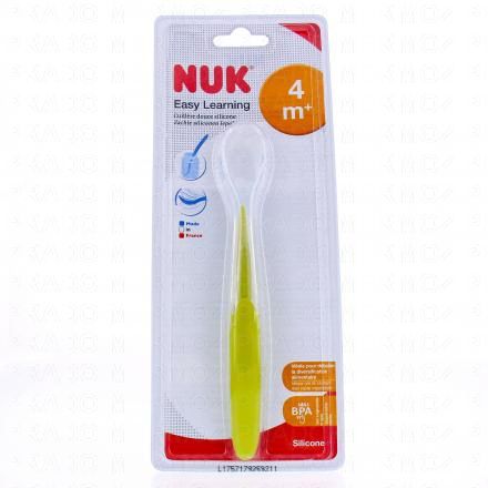 NUK Easy learning - Cuill&egrave;res douces silicone +4mois (1 unit&eacute;)