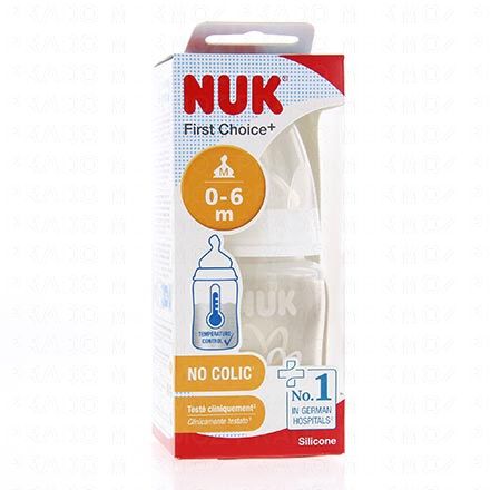 NUK First Choice - Biberon 1er &acirc;ge 150ml (blanc)