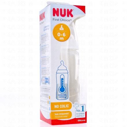 NUK First Choice+ - Biberon 1er &acirc;ge 0-6mois 300ml (blanc)
