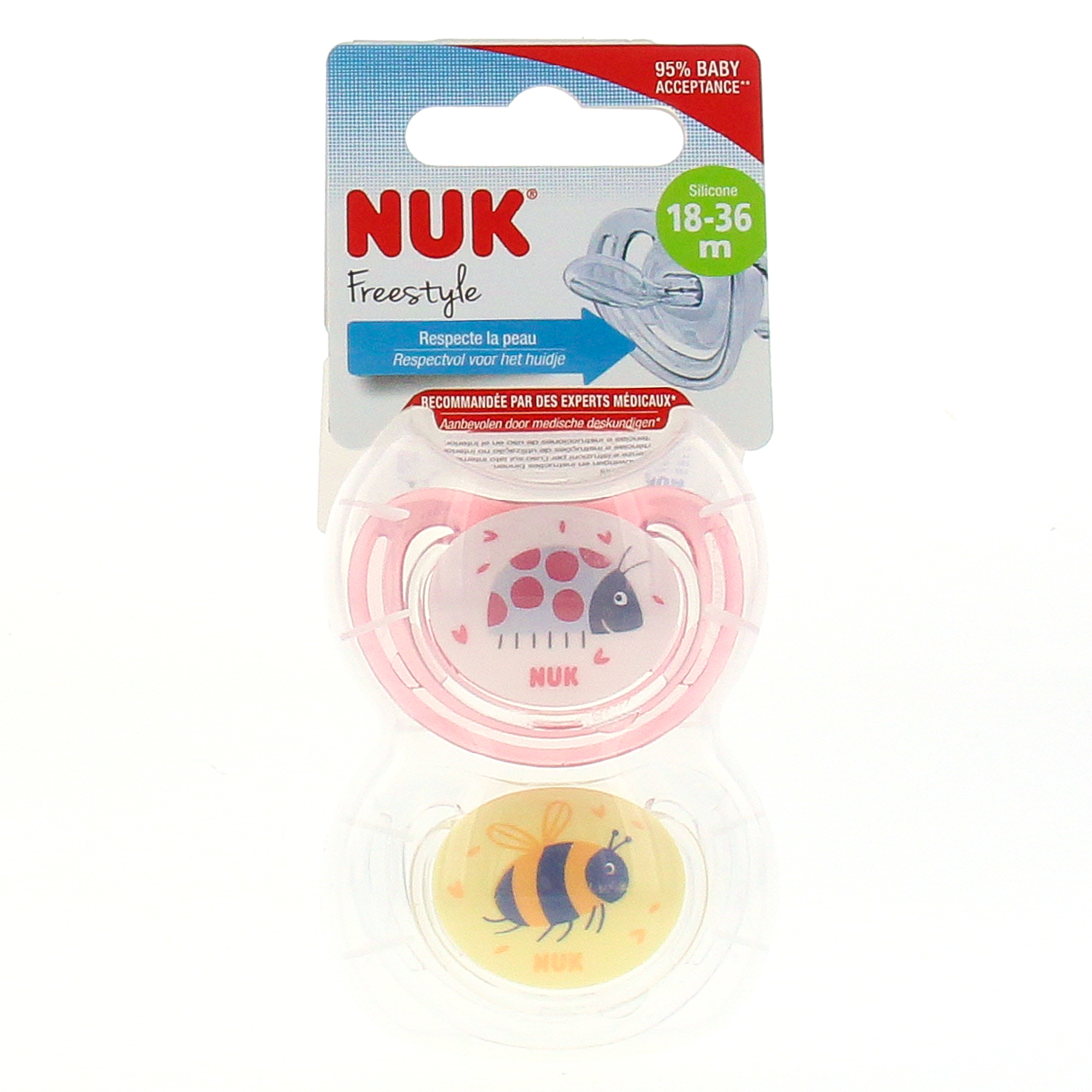Nuk Freestyle Sucette Fille Physio 18 36 Mois Pharmacie En Ligne Prado Mermoz