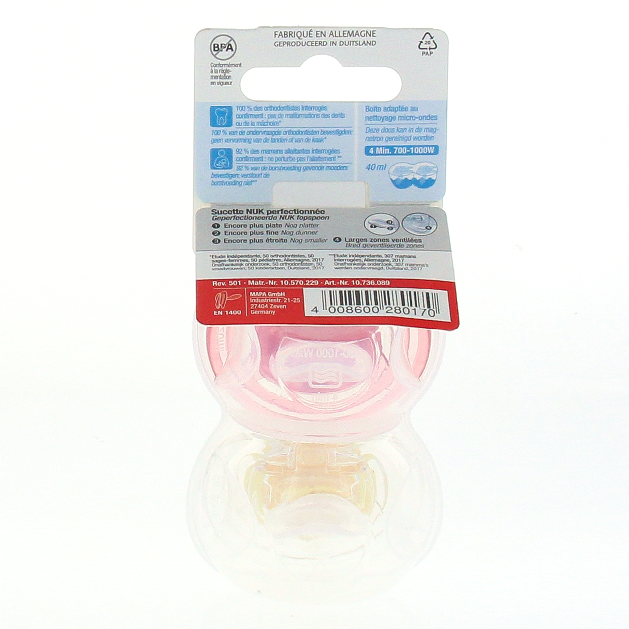 Nuk Freestyle Sucette Fille Physio 18 36 Mois Pharmacie En Ligne Prado Mermoz