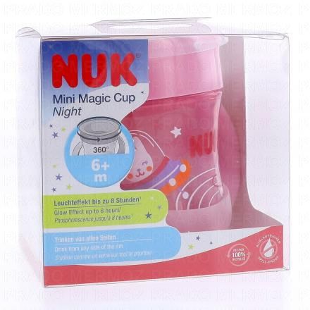 NUK Mini Magic Cup Night 160 ml 6 Mois et + (rose)