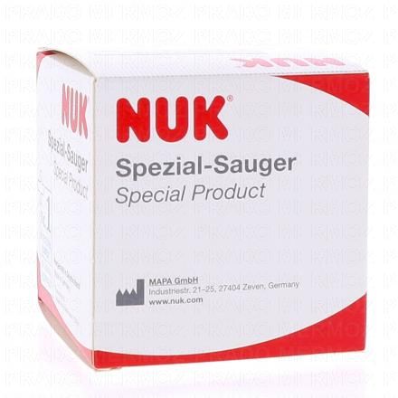 NUK T&eacute;tine pour fente labiale avec bague &agrave; vis