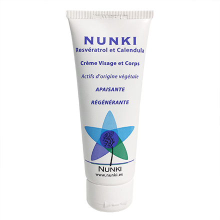 NUNKI Cr&egrave;me visage et corps resveratrol et calendula tube 75ml