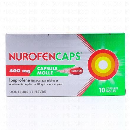 NUROFEN Caps 400mg 10 capsules molles