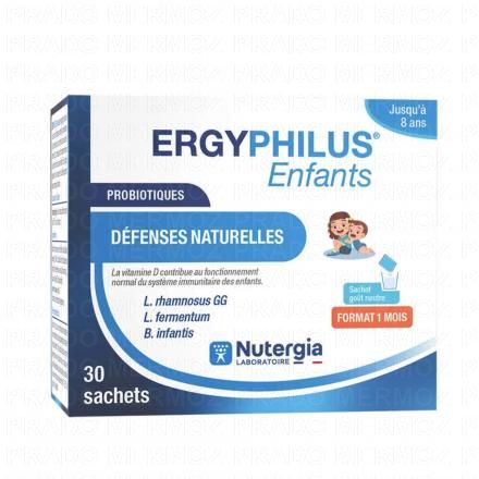 NUTERGIA Ergyphilus Enfants - Probiotiques D&eacute;fenses naturelles x30 sachets