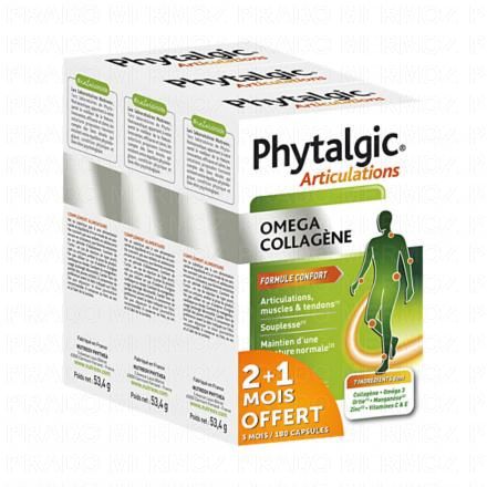 NUTREOV Phytalgic Articulations Omega Collag&egrave;ne lot 3x60 capsules