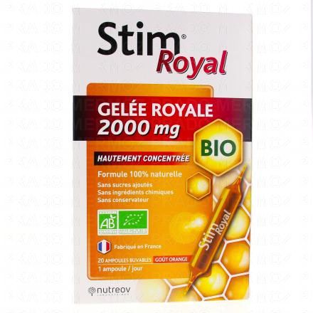 NUTREOV Stim Royal Gel&eacute;e Royale 2000mg Bio 20 ampoules