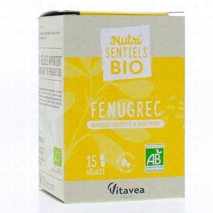 VITAVEA Nutri Sentiels - Bio Manque d'appétit et digestion Fenugrec x15 gélules
