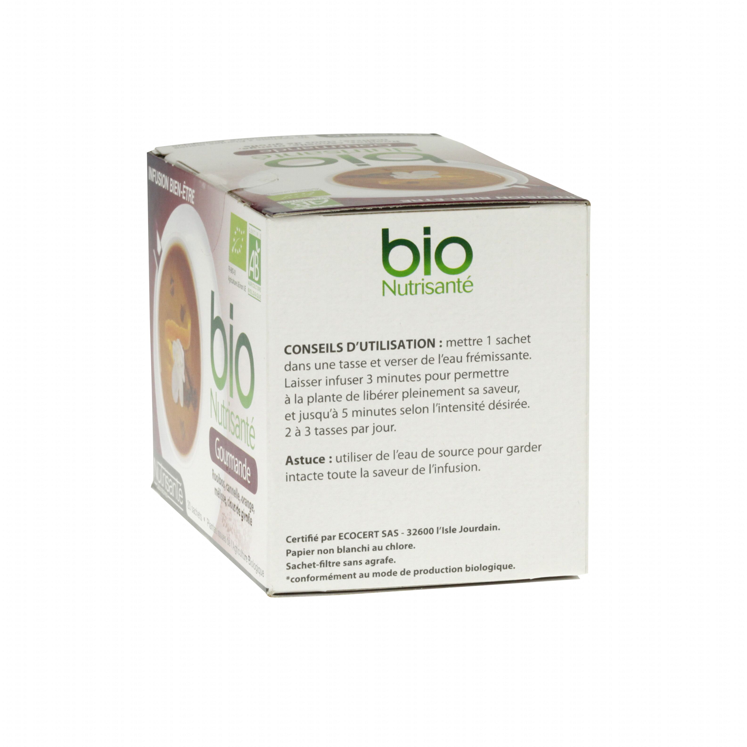 NUTRISANTÉ Infusion bio gourmande 20 sachet Nutrisanté NUTRISANTÉ Infusion bio gourmande 20 sachet Nutrisanté