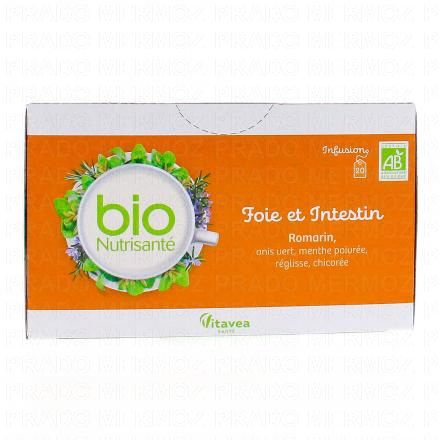 VITAVEA Infusion Bio Foie et intestin Romarin 20 sachets 1.85g