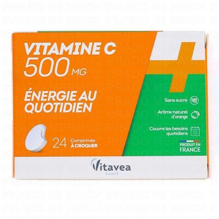 VITAVEA Vitamine C 500mg comprim&eacute;s &agrave; croquer x24