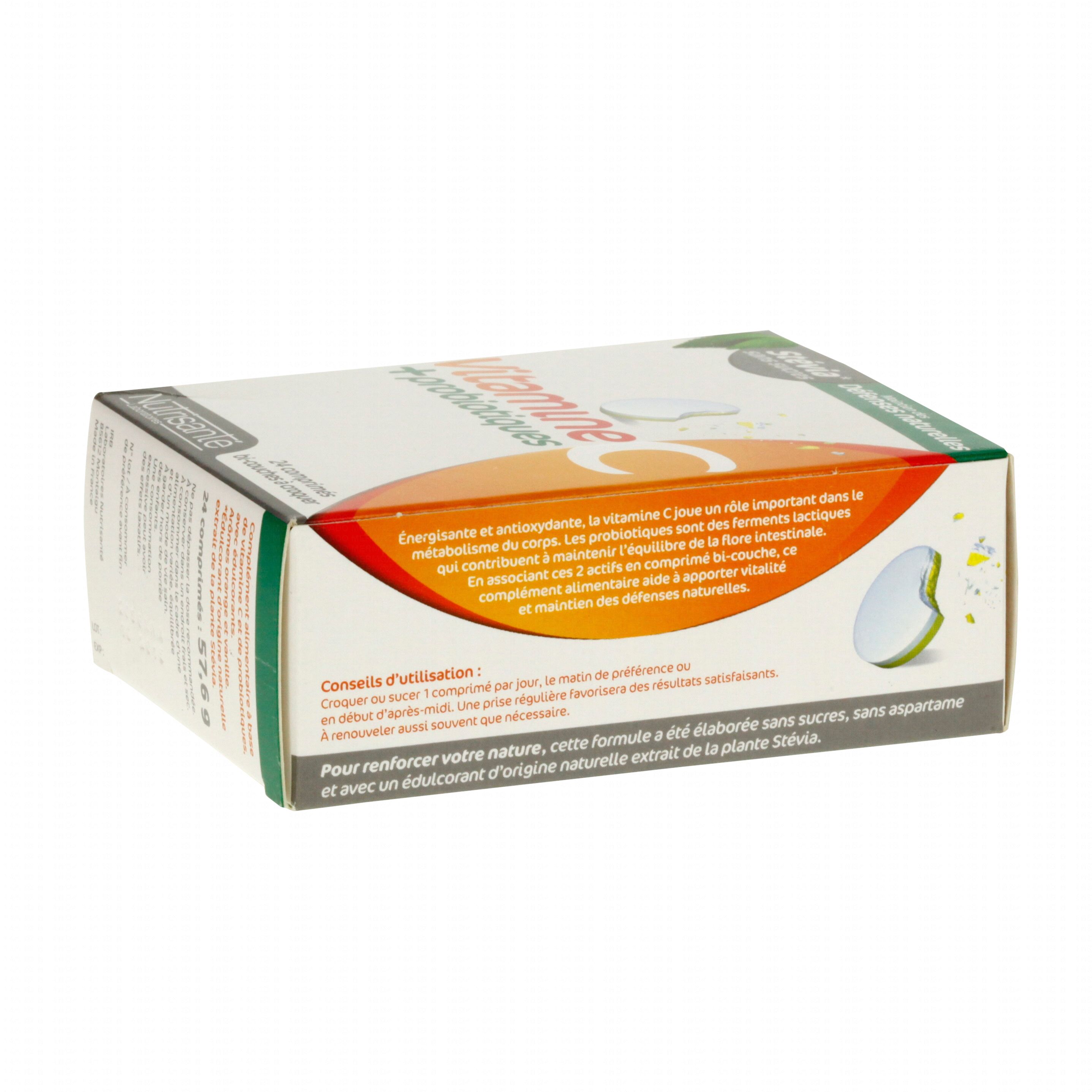 NUTRISANTÉ Vitamine C + def naturelles 24 comprimés à NUTRISANTÉ Vitamine C + def naturelles 24 comprimés à