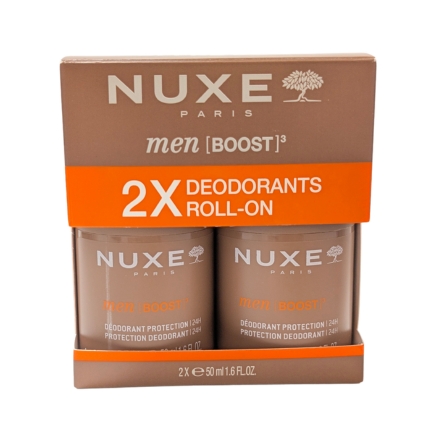 NUXE Men [Boost]&sup3; - D&eacute;odorant Protection 24 roll-on (lot de 2)