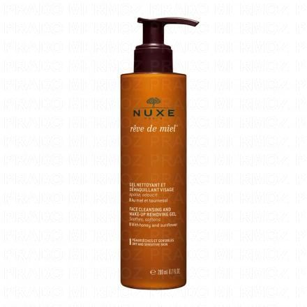 NUXE R&ecirc;ve de Miel - Gel nettoyant et d&eacute;maquillant 200ml