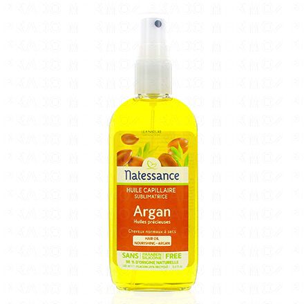 Natessance Huile de beaut&eacute; capillaire &agrave; l'Argan flacon pompe 150ml