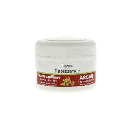 Natessance Masque capillaire Argan & K&eacute;ratine v&eacute;g&eacute;tale pot 200ml
