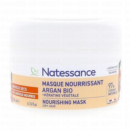 Natessance Masque capillaire Argan & Kératine végétale pot 200ml