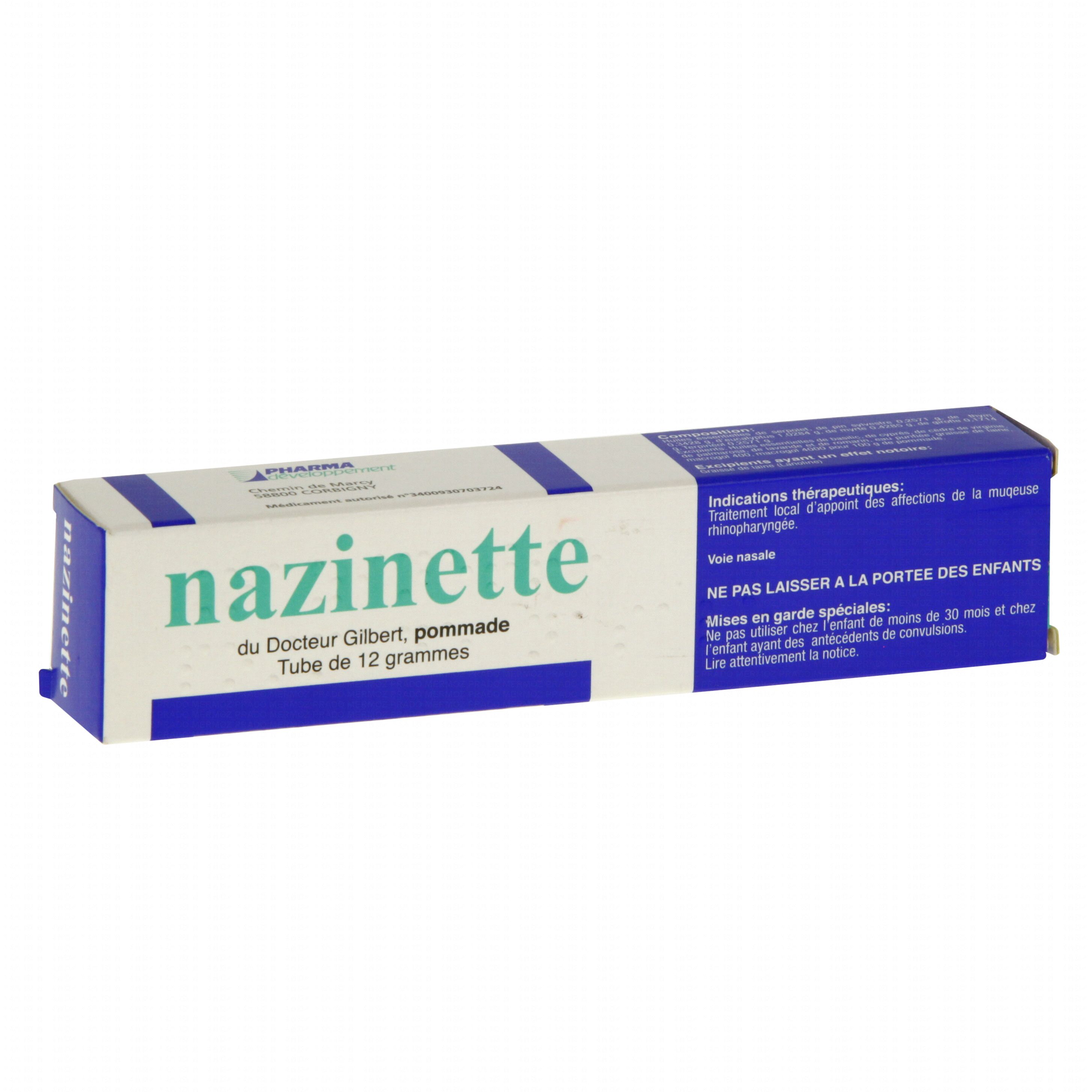 Nazinette du docteur gilbert tube de 12 g Pharma Nazinette du docteur gilbert tube de 12 g Pharma