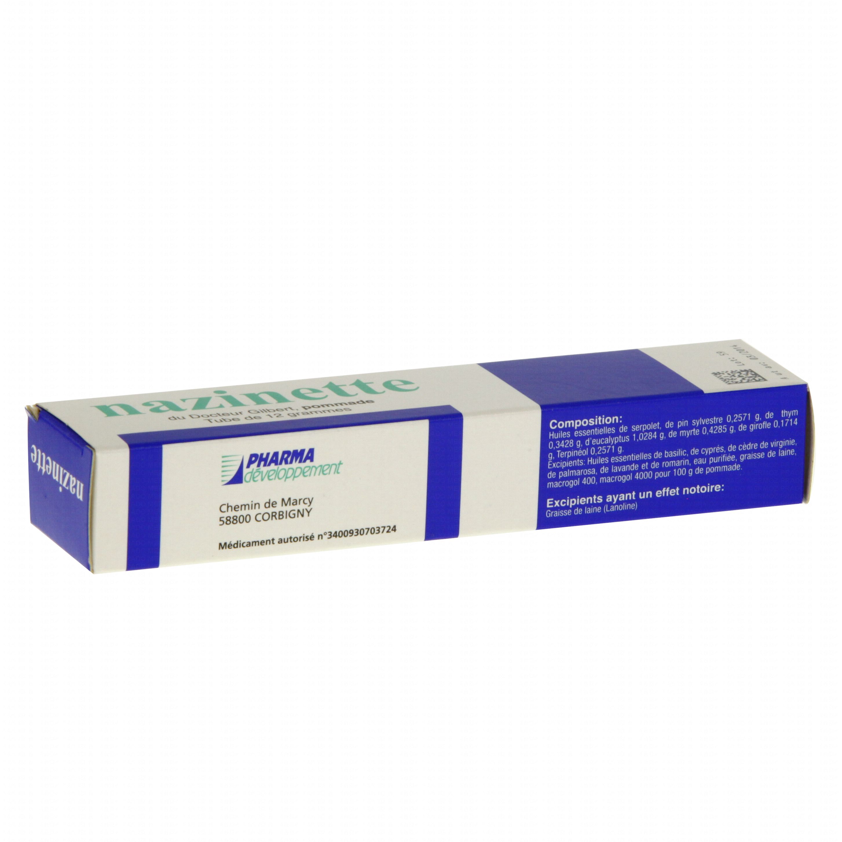 Nazinette du docteur gilbert tube de 12 g Pharma Nazinette du docteur gilbert tube de 12 g Pharma