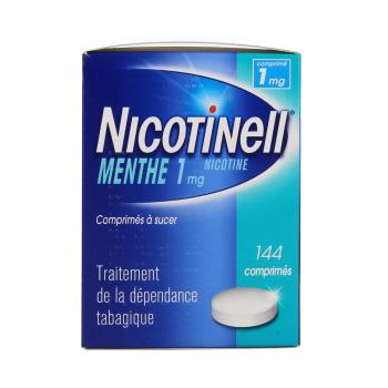 NICOTINELL menthe 1 mg (bo&icirc;te de 144 comprim&eacute;s)