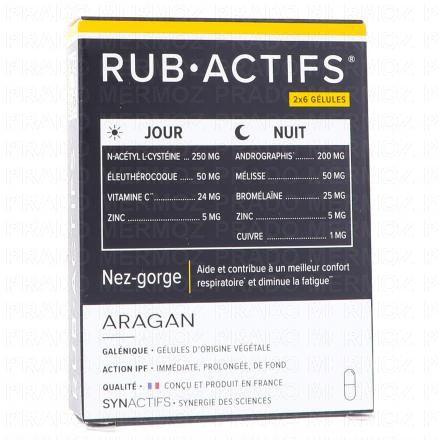 ARAGAN Synactifs - Rub Actifs Jour/Nuit 2x6 g&eacute;lules