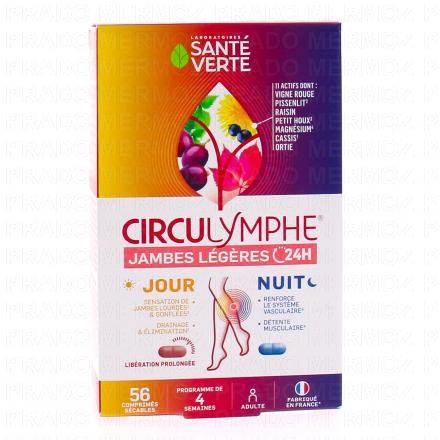 SANTE VERTE Circulymphe Jambes L&eacute;g&egrave;res Jour/Nuit 56 comprim&eacute;s