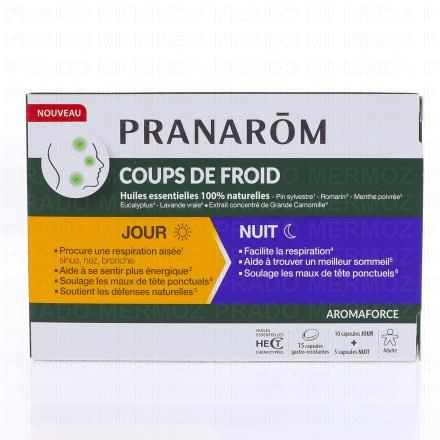 PRANAROM Aromaforce - Coups de Froid Jour/Nuit x15 Capsules