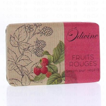 ODIVINE Savon en pain fruits rouges 80g