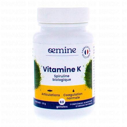 OEMINE K spiruline biologique x60 g&eacute;lules