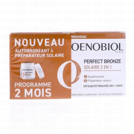 OENOBIOL Perfect Bronze Solaire 2en1 (lot de 2 * 30 comprim&eacute;s)