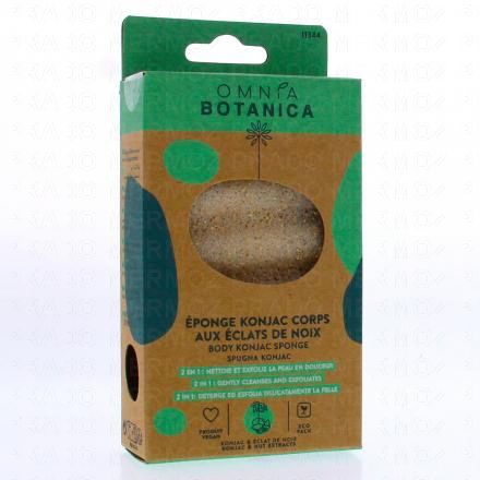 USHUAIA Eponge Konjac corps aux &eacute;clats de noix