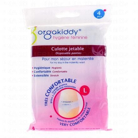 ORGAKIDDY Culotte jetable maternit&eacute; x4 (taille l)