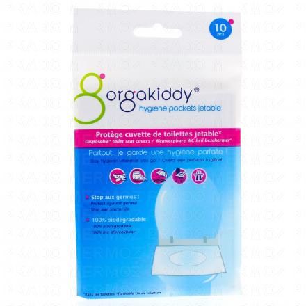 ORGAKIDDY Protège cuvette de toilettes jetable emballages individuels x10