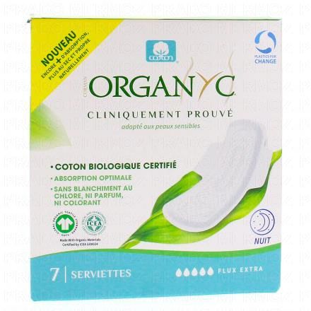 ORGANYC Serviette hygiénique Flux extra x7